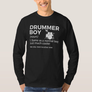 Drummer Boy Definition Drumming Percussionist Brot T-Shirt