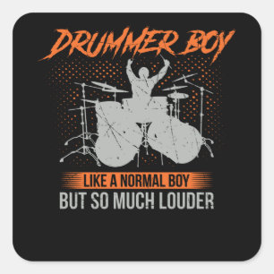 Drummer Boy   Drums Drummer Gift Square Sticker
