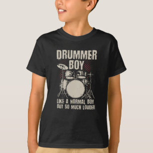 Drummer Boy   Drums Drummer Gift T-Shirt