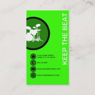 DRUMMER bubbles Business Card