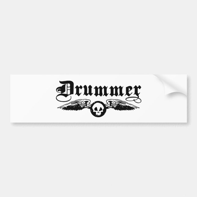 Drummer Bumper Sticker (Front)