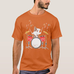 Drummer Cat Drums T-Shirt