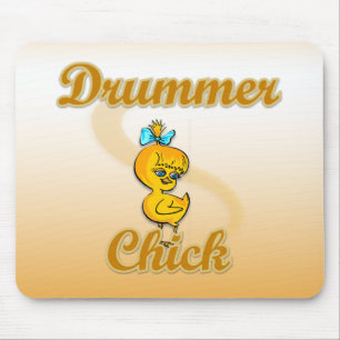 Drummer Chick Mouse Mat