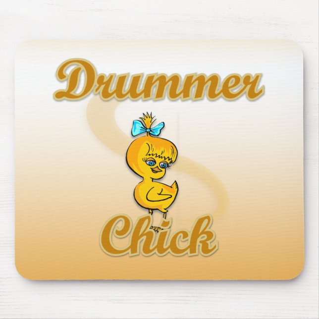 Drummer Chick Mouse Mat (Front)