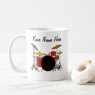 Drummer Custom Mug Drum Teacher Musician Gift