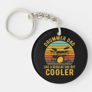 Drummer Dad Like A Regular Dad But Cooler Key Ring