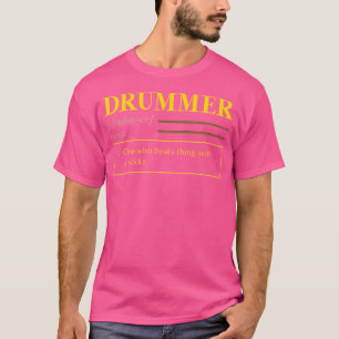 Drummer Dict Definition Funny Drum Player T-Shirt