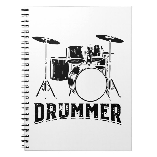 drummer | Drum musician Gifts Notebook (Front)