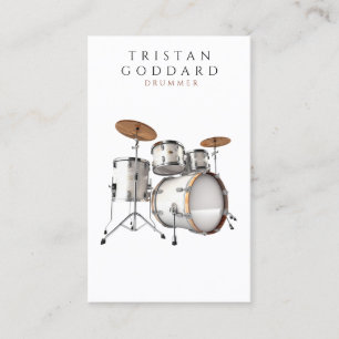 Drummer Drum Set Percussionist Teacher Business Card