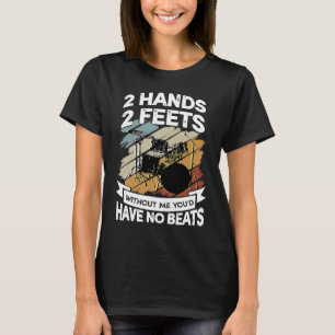 Drummer Drummer Music Drums Instrument Men T-Shirt
