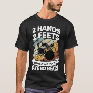 Drummer Drummer Music Drums Instrument Men T-Shirt