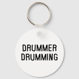 Drummer Drumming Key Ring