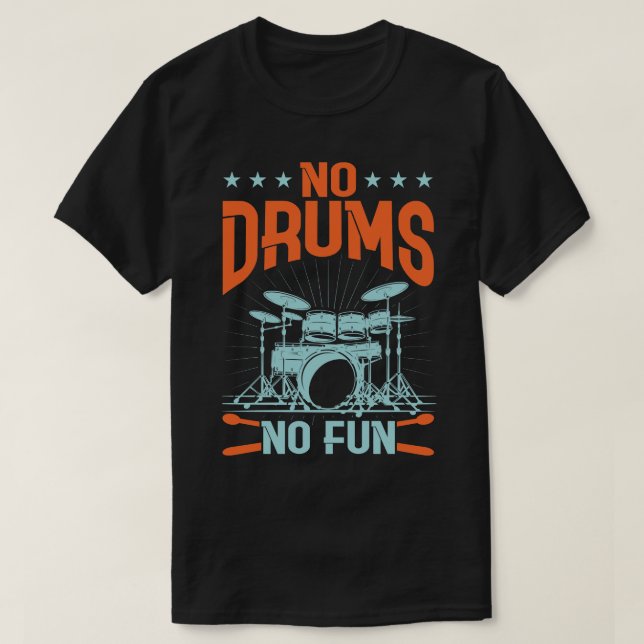 Drummer Drums Drumsticks Musician Outfit 17 T-Shirt (Design Front)