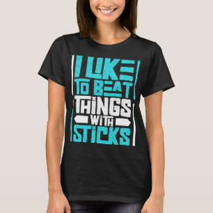Drummer Drums Music Drum Set Drumming Instrument P T-Shirt