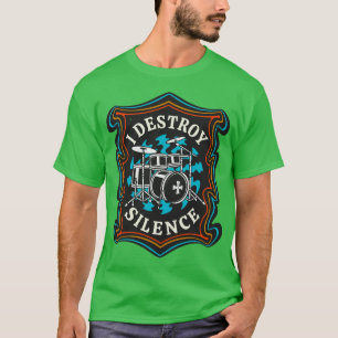 Drummer Drums Retro Rock Musicians T-Shirt