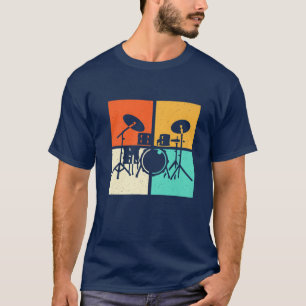 Drummer Drumset Vintage T-Shirt