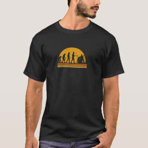 Drummer Evolution Design Vintage Sunset Retro Drum T-Shirt