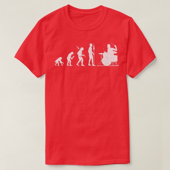 Drummer Evolution  T-Shirt (Design Front)