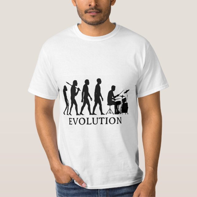 Drummer Evolution T-Shirt (Front)