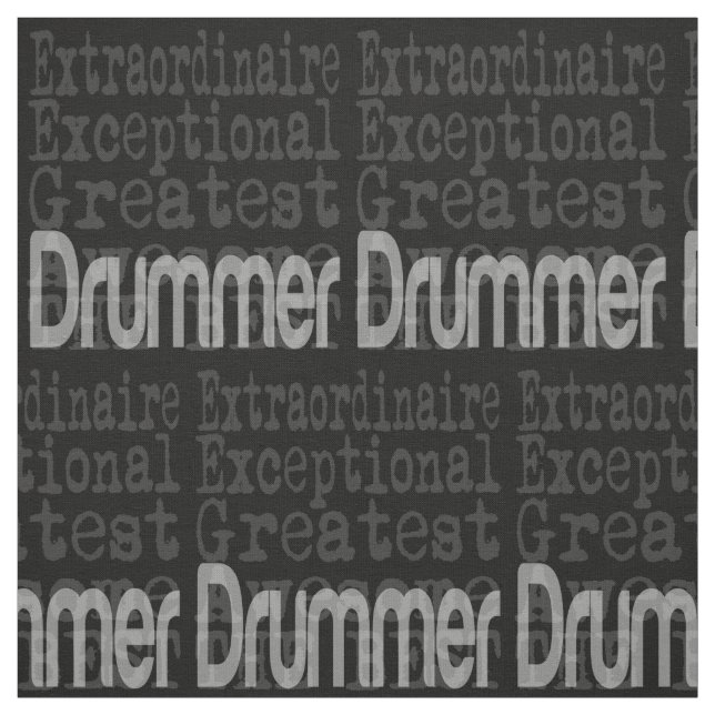 Drummer Extraordinaire Fabric (Swatch)