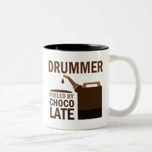 Drummer (Funny) Chocolate Two-Tone Coffee Mug