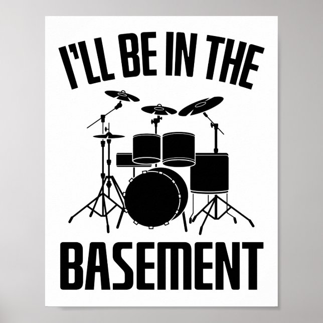 Drummer Gift, Drums Lover - Drum Poster (Front)