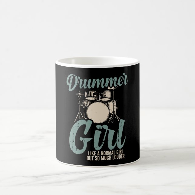 Drummer Girl | Drums Drummer Gift Coffee Mug (Center)