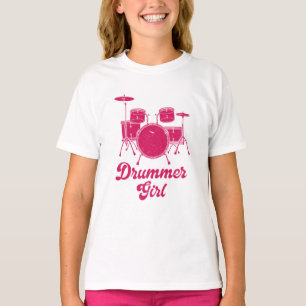 Drummer Girl   Drums Drummer Gift  T-Shirt