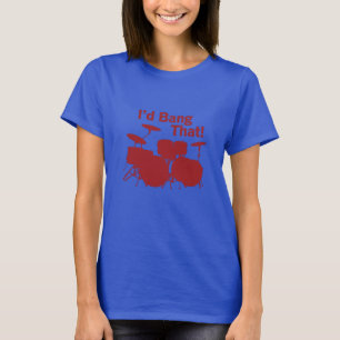 Drummer Girl Humour T-Shirt