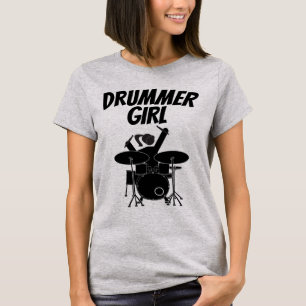 DRUMMER GIRL LADIES T-SHIRTS