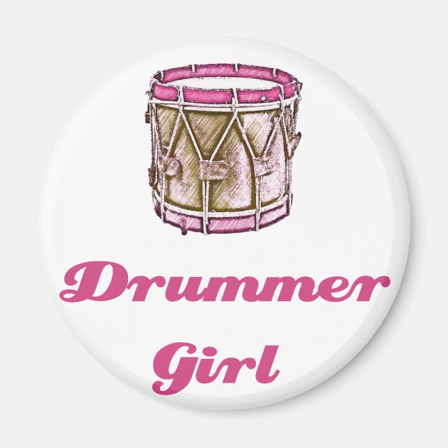 Drummer Girl Magnet (Front)