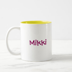 Drummer Girl - Mikki Two-Tone Coffee Mug