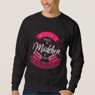 Drummer Girl Saying Drum Kit Sweatshirt