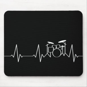 Drummer Heartbeat Mouse Mat