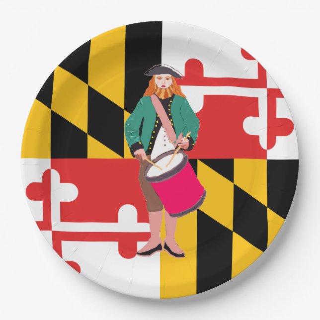 Drummer in Maryland    Paper Plate (Front)