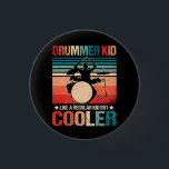 Drummer Kid Like A Regular Kid But Cooler Drumming 3 Cm Round Badge<br><div class="desc">Drums design for musicians who's passion is to drum to a beat and like to be best drummer. If u the play the drums whether in band, marching band, or orchestra, musician, drummer or music lover in your life! A drums tee.. Drummer Band Shirt for wearing at music festivals. Eat...</div>