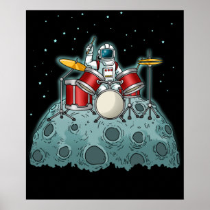 Drummer Kids Drummer Gift Drumming Percussion Poster