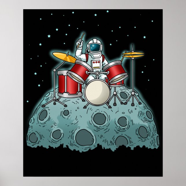 Drummer Kids Drummer Gift Drumming Percussion Poster (Front)