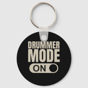 Drummer Mode On Key Ring