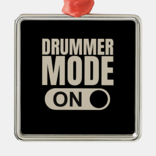 Drummer Mode On Metal Tree Decoration