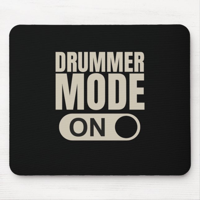 Drummer Mode On Mouse Mat (Front)