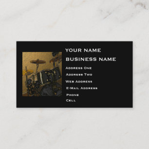 Drummer - Music Business Card