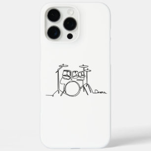 Drummer Music Design One-Line Drums  iPhone 16 Pro Max Case