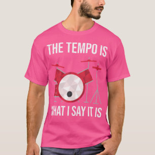 Drummer Music Tempo Band Percussion Funny Humour D T-Shirt