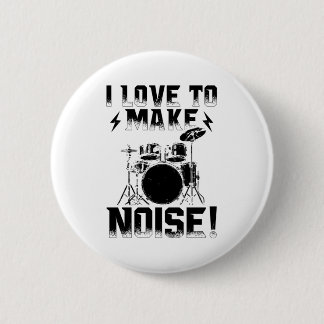 Drummer | Musical Instrument Drums Gift 6 Cm Round Badge