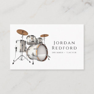 Drummer Musician Music Teacher Business Card