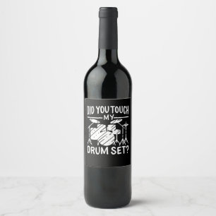 Drummer - My Drum Set Wine Label