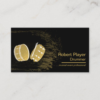 Drummer Percussionist Musical Event Drums Djs Business Card