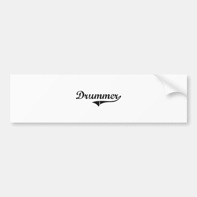 Drummer Professional Job Bumper Sticker (Front)