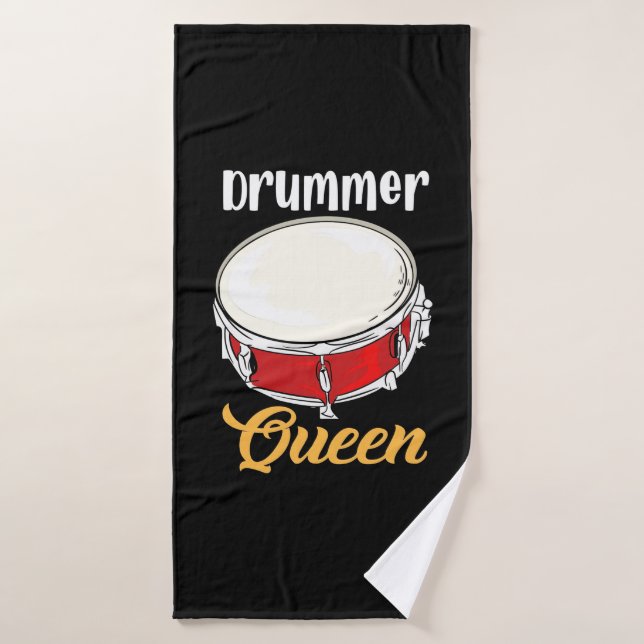 Drummer Queen Bath Towel (Bath Towel)